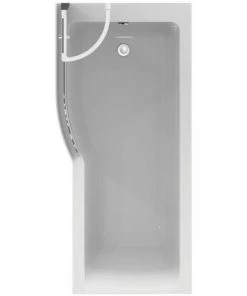 Ideal Standard Pare Bain Asymétrique Courbé Avec Volet Mobile Connect Air Profilé Chromé -IDEAL STANDARD Soldes 2022 52802737 3