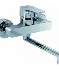 IDEAL STANDARD KHEOPS MIT EVIER MURAL BEC TUBE PROJECTION 200 CHROME