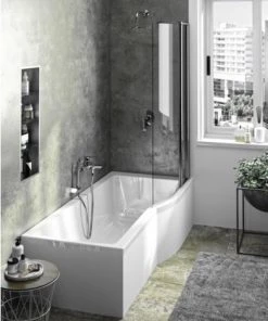 IDEAL STANDARD Baignoire Connect Air Avec Pieds Et Pare Bain , 150 X 80 - Version Droite, Pare Bain Fixe -IDEAL STANDARD Soldes 2022 54814219 3