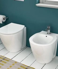 Sanitaires Suspendus à Profondeur Réduite Ideal Standard Connect Space Wc + Bidet + Abattant