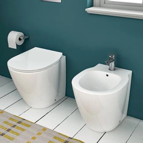 Sanitaires Suspendus à Profondeur Réduite Ideal Standard Connect Space Wc + Bidet + Abattant 3 Sanitaires Suspendus à Profondeur Réduite Ideal Standard Connect Space Wc + Bidet + Abattant