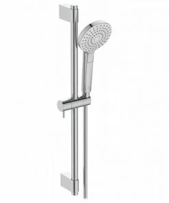 Ensemble De Douche - IDEALRAIN EVO - Barre 60 Cm Et Douchette Ronde 11 Cm 3J - Chrome - Ideal Standard