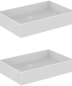 IDEAL STANDARD Lot De Deux Vasques à Poser 60x40 Extra Sans Trop Plein Blanc