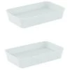 IDEAL STANDARD Lot De Deux Vasques Rectangles 65x40 Cm Ipalyss Avec Bonde Soie Blanche -IDEAL STANDARD Soldes 2022 63724688 1