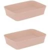 IDEAL STANDARD Lot De Deux Vasques Rectangles 55x38 Cm Ipalyss Avec Bonde Nude -IDEAL STANDARD Soldes 2022 63724705 1