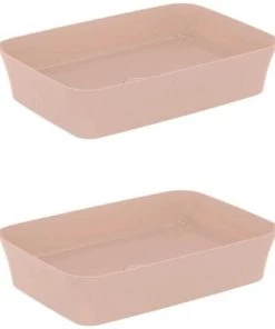IDEAL STANDARD Lot De Deux Vasques Rectangles 55x38 Cm Ipalyss Avec Bonde Nude