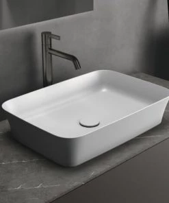 IDEAL STANDARD Lot De Deux Vasques Rectangles 55x38 Cm Ipalyss Avec Bonde Grenade -IDEAL STANDARD Soldes 2022 63724706 2