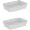 IDEAL STANDARD Lot De Deux Vasques Rectangles 55x38 Cm Ipalyss Sans Bonde Blanc Brillant -IDEAL STANDARD Soldes 2022 63724745 1
