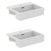 IDEAL STANDARD Lot De Deux Vasques Semi Encastrée Extra 50 Cm Avec Trop Plein -IDEAL STANDARD Soldes 2022 63724782 1
