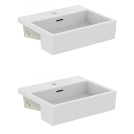 IDEAL STANDARD Lot De Deux Vasques Semi Encastrée Extra 50 Cm Avec Trop Plein 3 IDEAL STANDARD Lot De Deux Vasques Semi Encastrée Extra 50 Cm Avec Trop Plein
