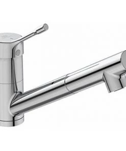 Ideal Standard BC294AA Ceralook Mitigeur D`évier à Bec Bas Orientable Et Extractible 1 Fonction Chromé