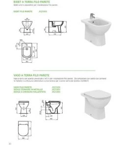 IDEAL STANDARD Sanitaires Dos Au Mur Dolomite Gemma 2 Abattant Wc Et Bidet -IDEAL STANDARD Soldes 2022 71208743 3