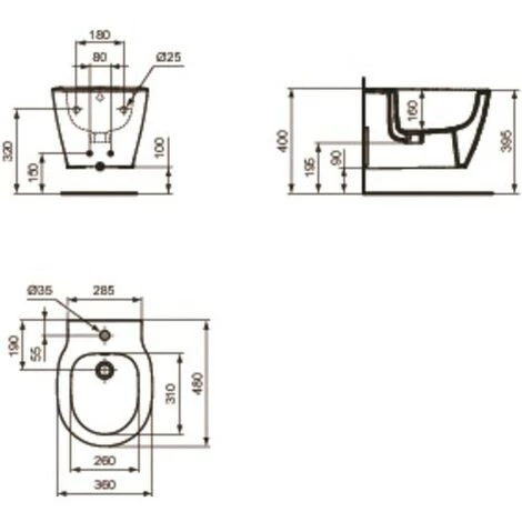 Ideal Standard Suspended Sanitary Ware Connect Space Modèle Avec Siège à Fermeture Amortie 4 Ideal Standard Suspended Sanitary Ware Connect Space Modèle Avec Siège à Fermeture Amortie – Image 2