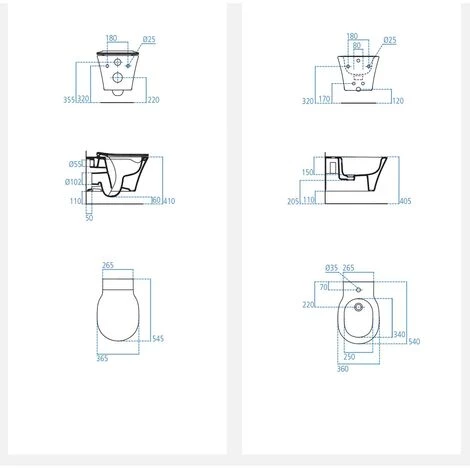 Appareils Sanitaires à Suspension Pneumatique Ideal Standard Connect Avec AquaBlade 4 Appareils Sanitaires à Suspension Pneumatique Ideal Standard Connect Avec AquaBlade – Image 2