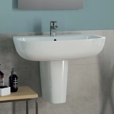 Lavabo De Salle De Bain Suspendu Ideal Standard Esedra 65 Cm Avec Baignoire Spacieuse Sur Semi-colonne 4 Lavabo De Salle De Bain Suspendu Ideal Standard Esedra 65 Cm Avec Baignoire Spacieuse Sur Semi-colonne – Image 2