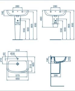 Lavabo De Salle De Bain Suspendu Ideal Standard Esedra 65 Cm Avec Baignoire Spacieuse Sur Semi-colonne 7 Lavabo De Salle De Bain Suspendu Ideal Standard Esedra 65 Cm Avec Baignoire Spacieuse Sur Semi-colonne -IDEAL STANDARD Soldes 2022 71317138 3