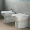 Sanitaires Adossés Au Mur Ideal Standard Avec évacuation Décalée Esedra Wc + Bidet + Siège Mince -IDEAL STANDARD Soldes 2022 71317684 1