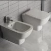 Sanitaires Suspendus Ideal Standard Esedra Wc + Bidet + Abattant Fin Fermeture Traditionnelle -IDEAL STANDARD Soldes 2022 71317944 1
