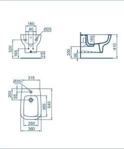 Sanitaires Suspendus Ideal Standard Esedra Wc + Bidet + Abattant Fin Fermeture Traditionnelle -IDEAL STANDARD Soldes 2022 71317944 4