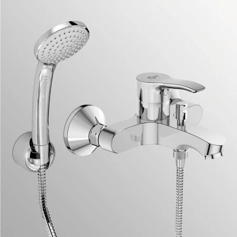 Ideal Standard Alpha Mitigeur Monocommande Externe Bain/douche Avec Douchette 1 Fonction 3 Ideal Standard Alpha Mitigeur Monocommande Externe Bain/douche Avec Douchette 1 Fonction