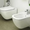 Paire De Sanitaires Suspendus Série AcquaBlade Tesi Par Ideal Standard Avec Siège Slim Soft Close White Seta -IDEAL STANDARD Soldes 2022 71616800 1