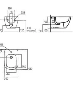 Paire De Sanitaires Suspendus Série AcquaBlade Tesi Par Ideal Standard Avec Siège Slim Soft Close White Seta -IDEAL STANDARD Soldes 2022 71616800 5