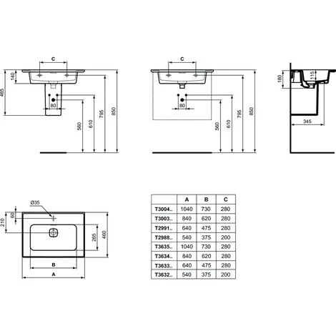 Lavabo Suspendu Ideal Standard 50 Cm Strada II Cache Bonde En Céramique Inclus 4 Lavabo Suspendu Ideal Standard 50 Cm Strada II Cache Bonde En Céramique Inclus – Image 2