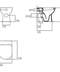 IDEAL STANDARD WC Dos Au Mur Dolomite Gemma 2 Avec Siège à Fermeture Amortie 7 IDEAL STANDARD WC Dos Au Mur Dolomite Gemma 2 Avec Siège à Fermeture Amortie -IDEAL STANDARD Soldes 2022 71637774 3