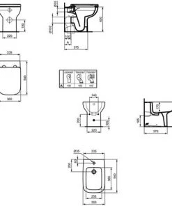 Sanitaires à Fleur De Mur Avec Siège à Fermeture Amortie, Collection Life Ideal Standard 11 Sanitaires à Fleur De Mur Avec Siège à Fermeture Amortie, Collection Life Ideal Standard -IDEAL STANDARD Soldes 2022 71700015 5