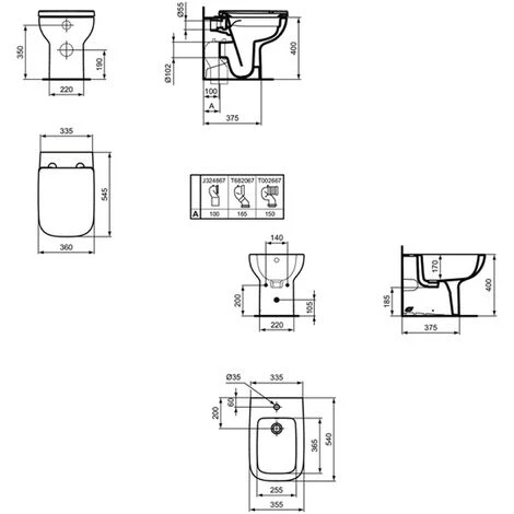 Sanitaires à Fleur De Mur Avec Siège à Fermeture Amortie, Collection Life Ideal Standard 7 Sanitaires à Fleur De Mur Avec Siège à Fermeture Amortie, Collection Life Ideal Standard – Image 5