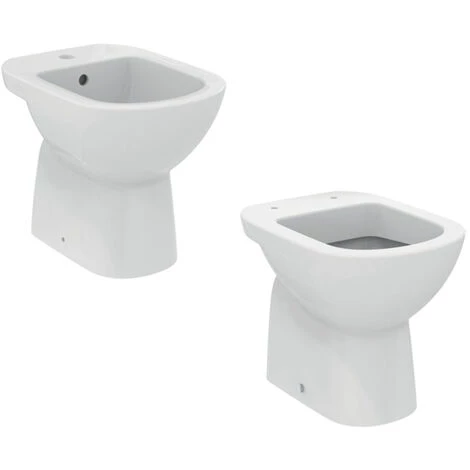 Sanitaires Muraux Avec Abattant à Fermeture Traditionnelle Collection Life Ideal Standard - Siphon De Sol 3 Sanitaires Muraux Avec Abattant à Fermeture Traditionnelle Collection Life Ideal Standard - Siphon De Sol