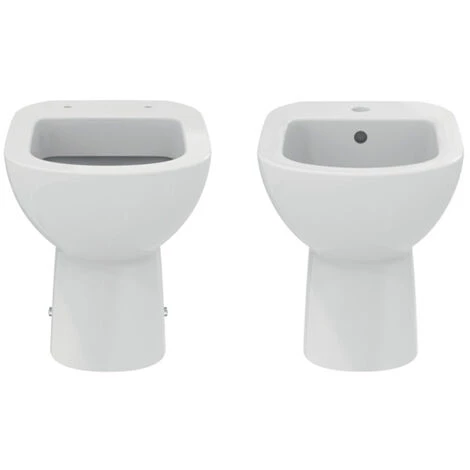 Sanitaires Muraux Avec Abattant à Fermeture Traditionnelle Collection Life Ideal Standard - Siphon De Sol 4 Sanitaires Muraux Avec Abattant à Fermeture Traditionnelle Collection Life Ideal Standard - Siphon De Sol – Image 2