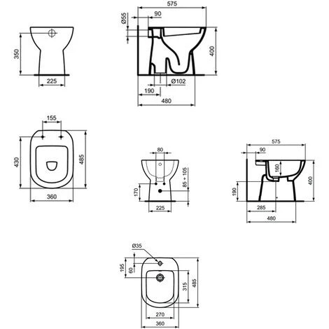 Sanitaires Muraux Avec Abattant à Fermeture Traditionnelle Collection Life Ideal Standard - Siphon De Sol 7 Sanitaires Muraux Avec Abattant à Fermeture Traditionnelle Collection Life Ideal Standard - Siphon De Sol – Image 5