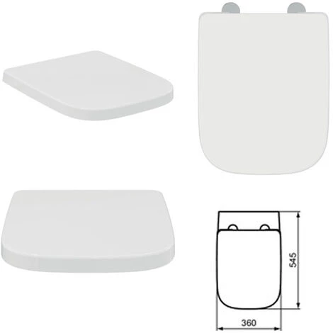 Sanitaires Suspendus Avec Siège à Fermeture Traditionnelle, Collection Life Ideal Standard 4 Sanitaires Suspendus Avec Siège à Fermeture Traditionnelle, Collection Life Ideal Standard – Image 2