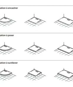 IDEAL STANDARD Receveur Ultra Flat New Acrylique, 100 X 80, Noir Mat, Adherence / Classe A / PN12, Rectangle -IDEAL STANDARD Soldes 2022 72331250 4