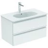 Ideal Standard TESI Meuble Pour Lavabo 80 X 44 X (H) 49 Cm Couleur Gris Plume Brillant (T0051PH) -IDEAL STANDARD Soldes 2022 9357499 1
